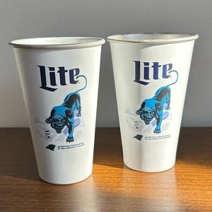 Charlotte Panthers Bud Lite Beer Cups